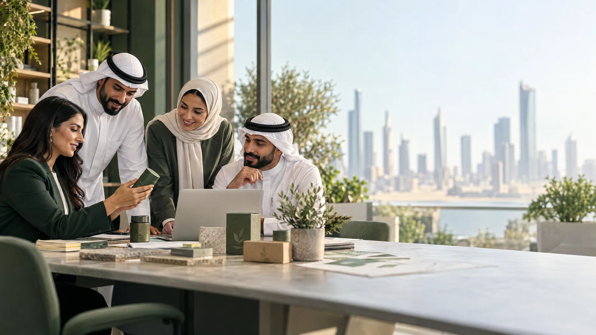 أصحاب أعمال كويتيون يتعاونون حول احتياجات ومشروعات شركاتهم